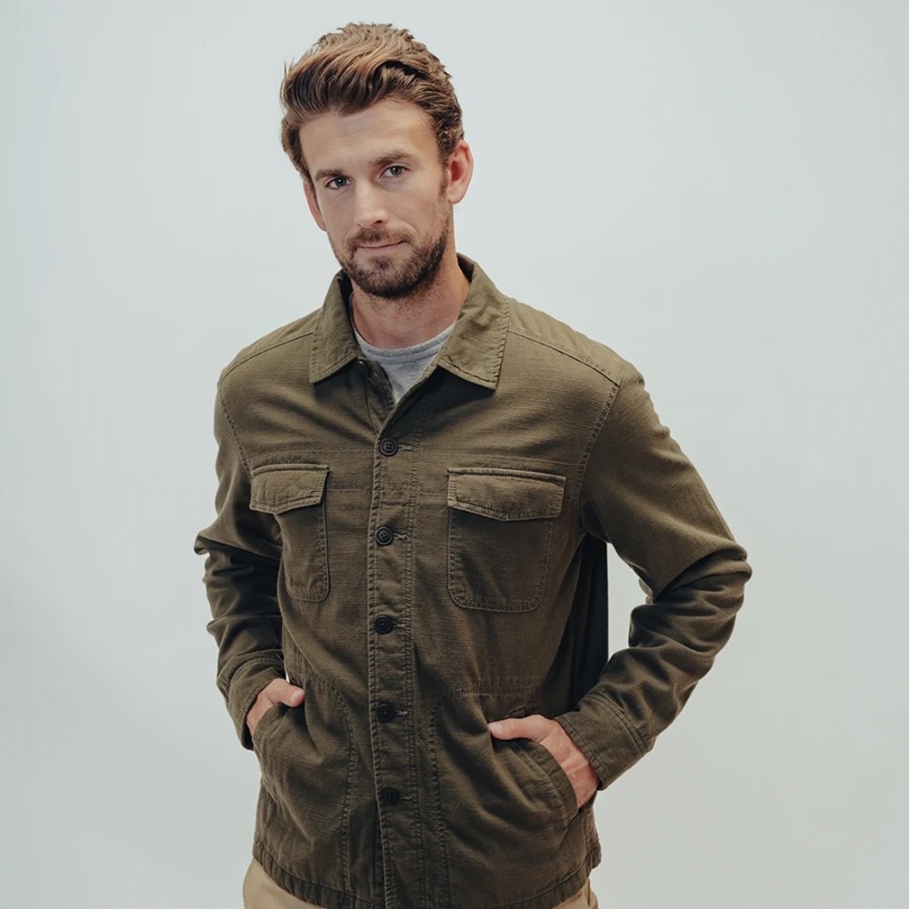 Flannel Lined Twill Shirt Jacket